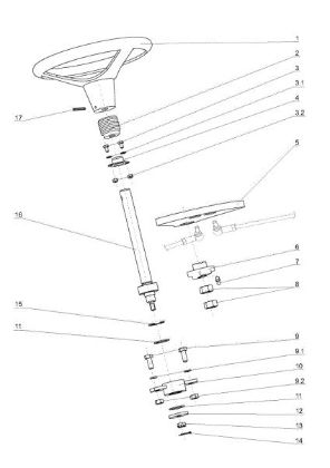 Steering arm APACHE 92 Cat.2009 Garden tractor