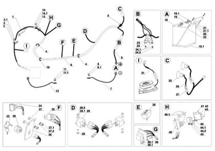 Electrical parts APACHE 92 4x4 Cat.2009 Garden tractor