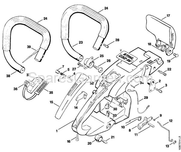 Handle frame Gasoline chain saws (MS) 032 AVE Stihl