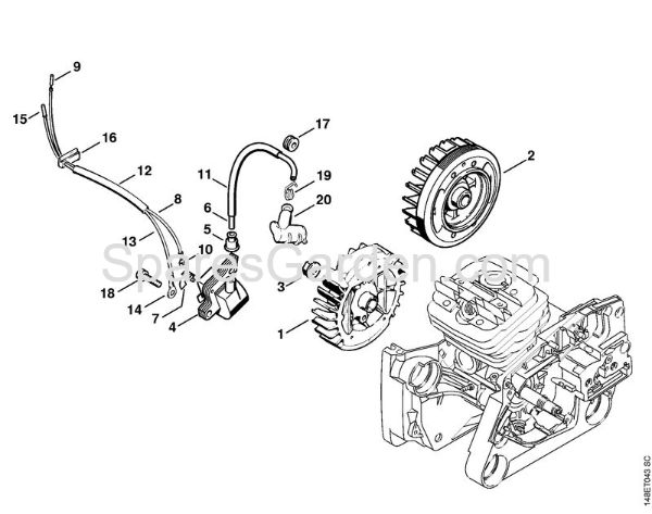 Ignition system Gasoline chain saws (MS) 036 QS Stihl
