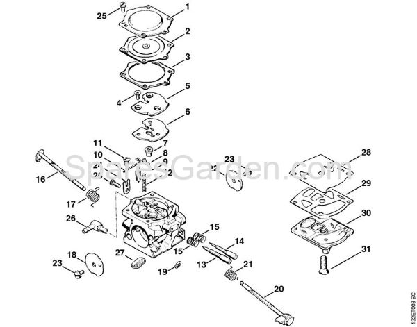Carburetor Gasoline chain saws (MS) 048 Stihl