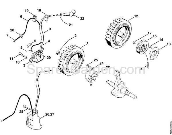 Ignition system Gasoline chain saws (MS) 048 Stihl