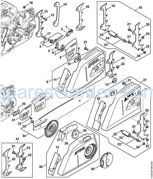 Chain tensioner Gasoline chain saws (MS) MS 361-W Stihl