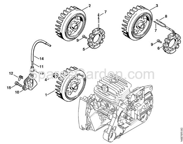 Ignition system Gasoline chain saws (MS) MS 460-Z Magnum Stihl