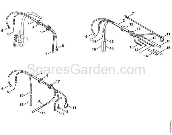 Wiring harness Gasoline chain saws (MS) MS 460-Z Magnum Stihl