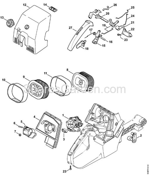 Air filter Gasoline chain saws (MS) MS 780-R Stihl