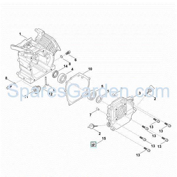 Picture of C - Crankcase EHC 600.0 (EHC600-0003)