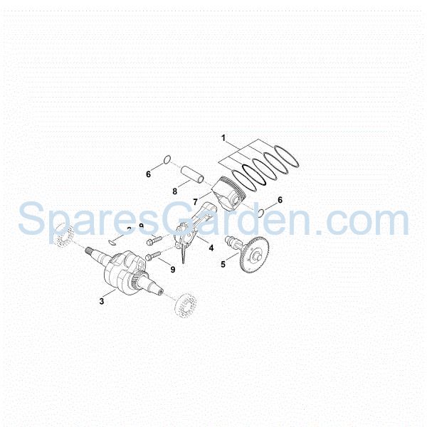 Picture of D - Crankshaft, piston EHC 600.0 (EHC600-0003)