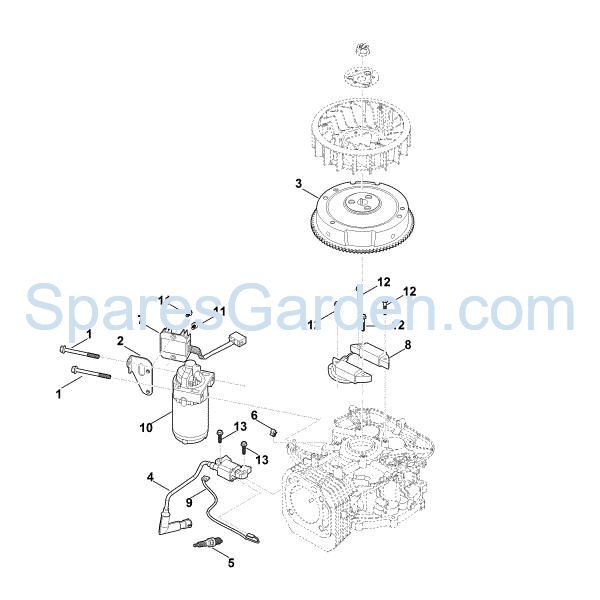 Picture of D - Ignition system, starter, flywheel EVC 4000.0 (EVC4000-0001)