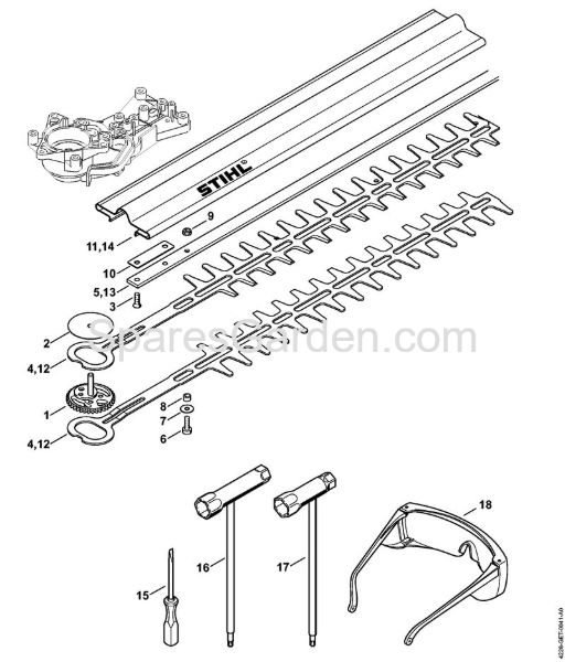 Cutter bar, Tools Hedge trimmers (HS) HS 45 2-MIX Stihl